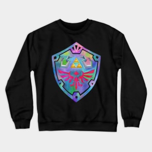 colorful shield (back) Crewneck Sweatshirt